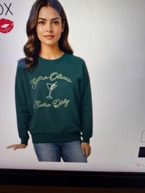 WildfoxForest Green Graphic Sweatshirt -  Extra Dirty bailey